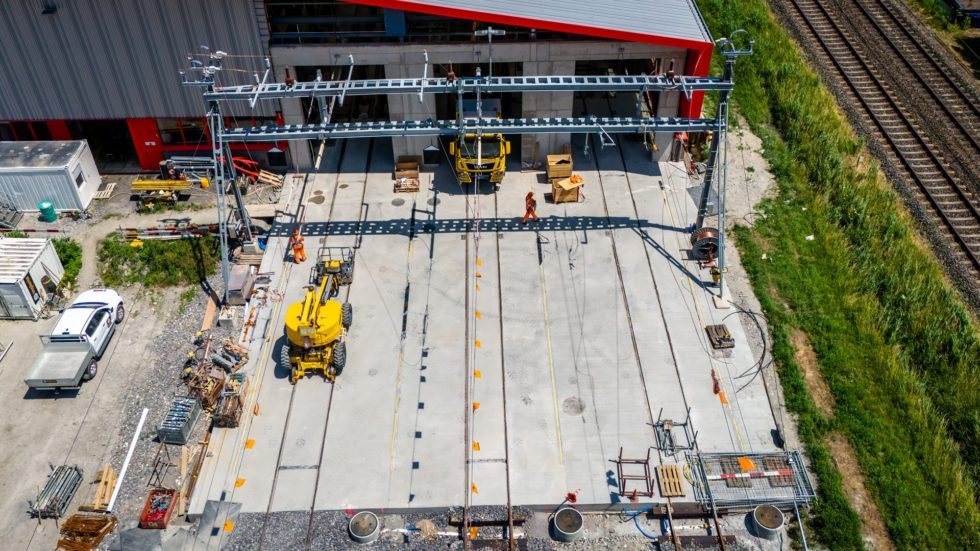 Halle de révision des bogies OCTOFER à Martigny