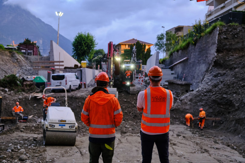 Supervision de travaux de voie ferrée